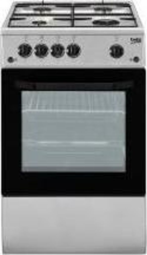 Beko CSG 42011 FS, Freistehender Herd, Silber, Drehregler, Produktbild 