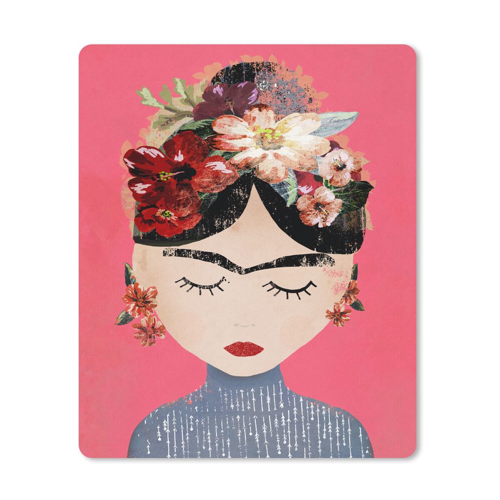 MuchoWow® Mauspad Mousepad Frida Kahlo - Frau - Vintage - Produktbild 