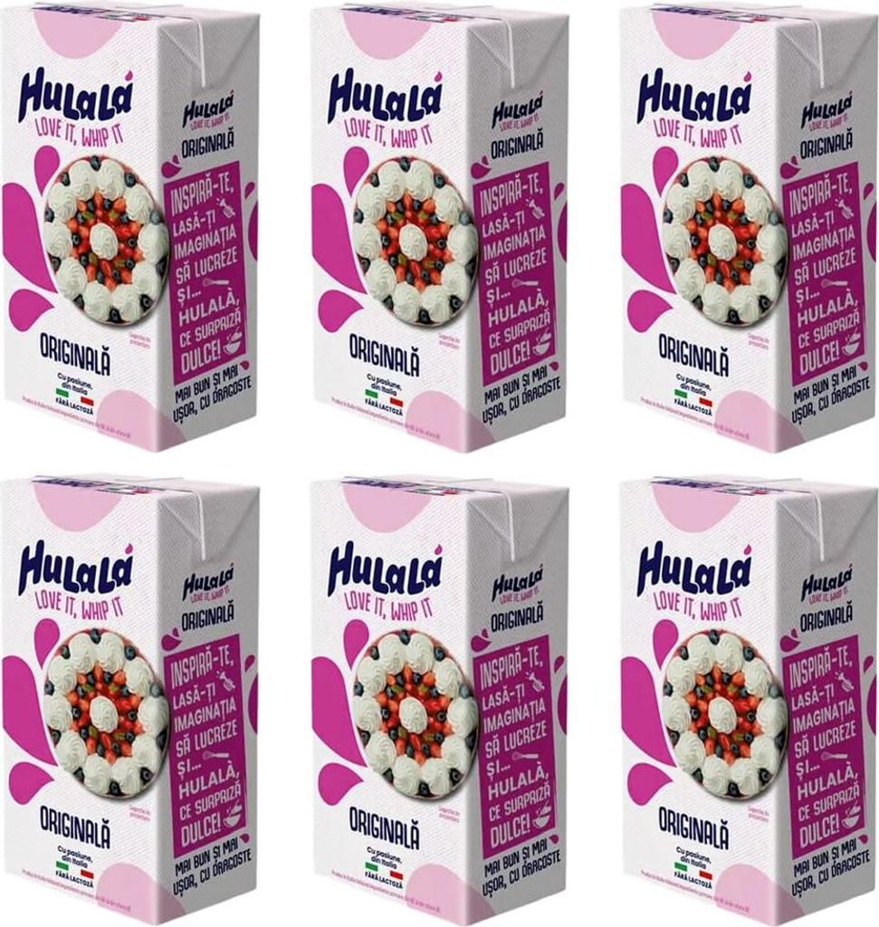 6x Hulalà Panna da montare zuccherata gesüßtes Produktbild 