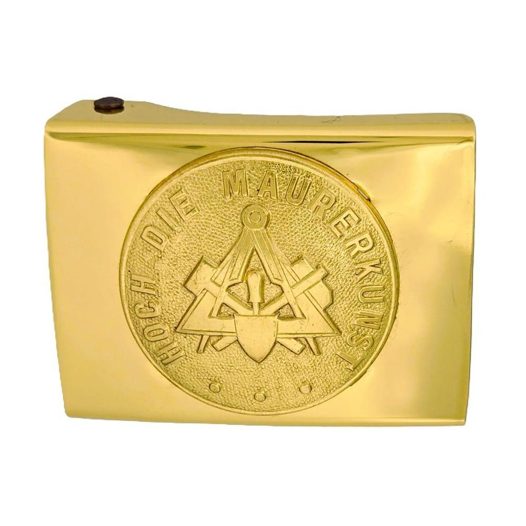 Koppelschloss Maurer Handwerk und Zunft – golden - für Produktbild 