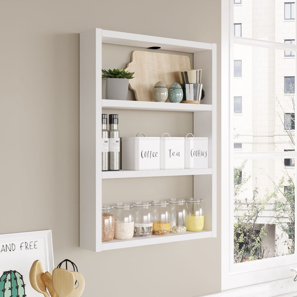 Skye Decor, Pr1-W, Wandregale, Weiß, Melamin-Spanplatte, Produktbild 