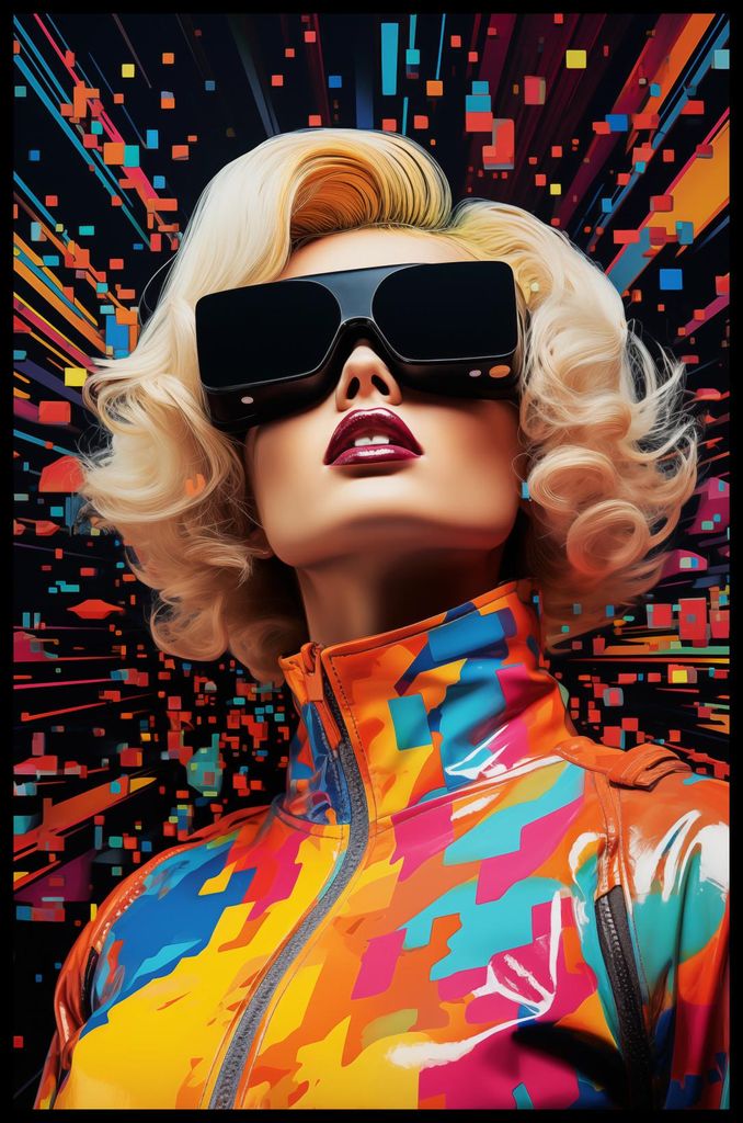 Plakat 53x81cm Retro Futurismus