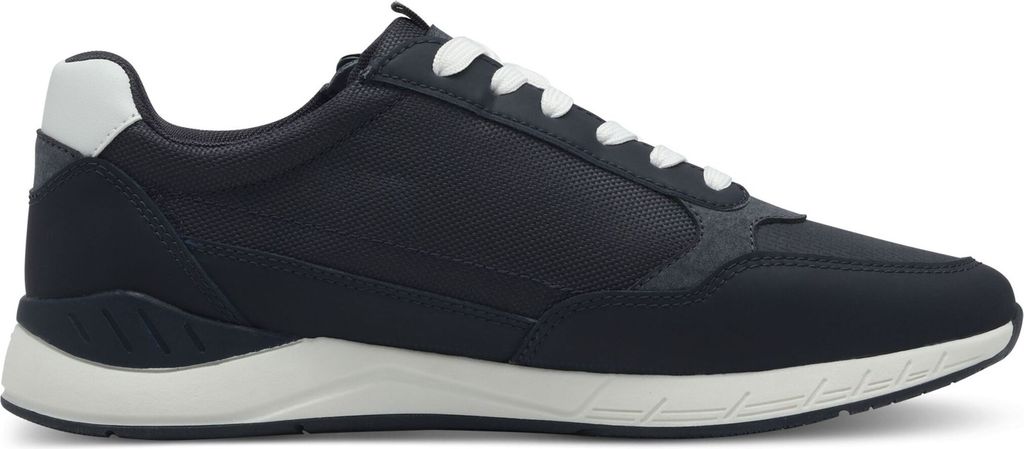 s.Oliver Herren Sneaker Reißverschluss Schnürung Halbschuh 5-13645-44, Größe:45 EU, Farbe:Blau
