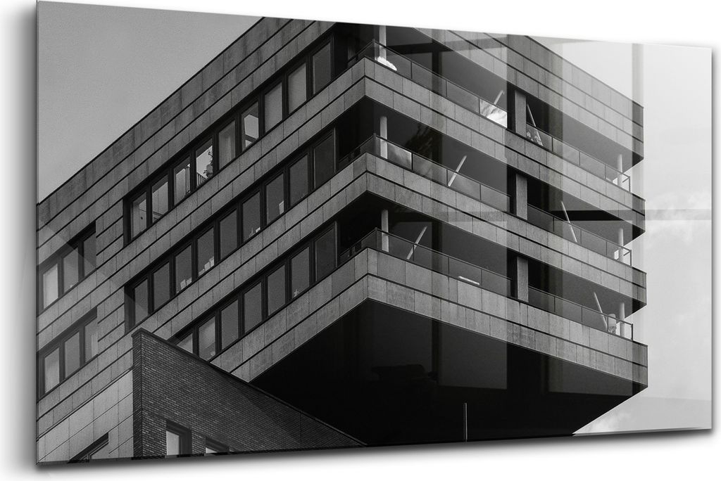 Bilder auf glas - Einteilig - Wanddekoration - Glas Bilder - 120x60 - Architektur in Amsterdam