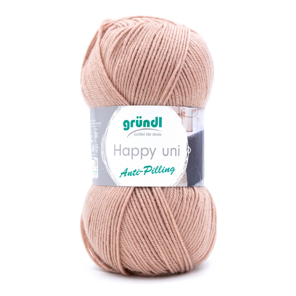 Gründl Happy uni Wolle 250m 100g Stricken Häkeln Garn Weich Baumwolle Farbe 20