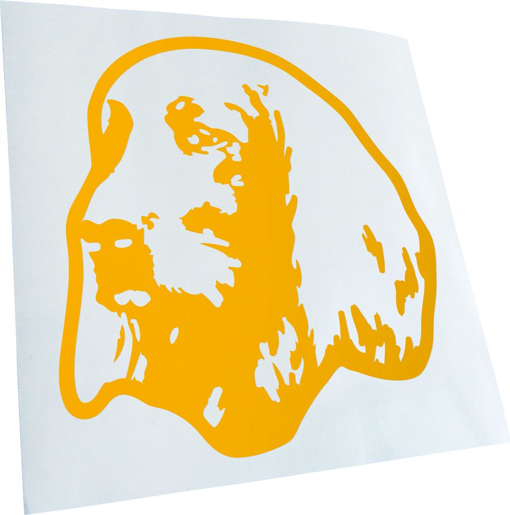 Kiwistar - Autoaufkleber - irish setter Hund - Gelb - 60x55cm - Aufkleber für Auto, Laptop, Fahrrad, LKW, Motorrad mehrfarbig JDM Decal Racing