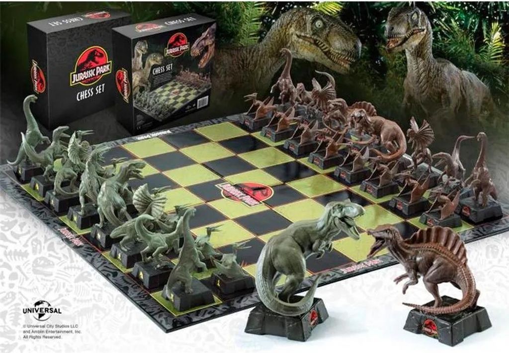 Zestaw szachów Jurassic Park Dinozaury Zdjęcie produktu 
