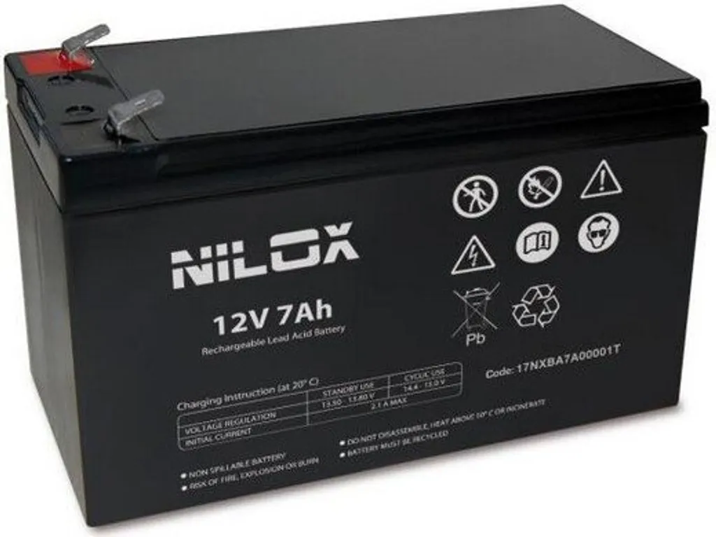 Batterie de Rechange pour Onduleur UPS 12V 7Ah Nilox au Plomb Étanche