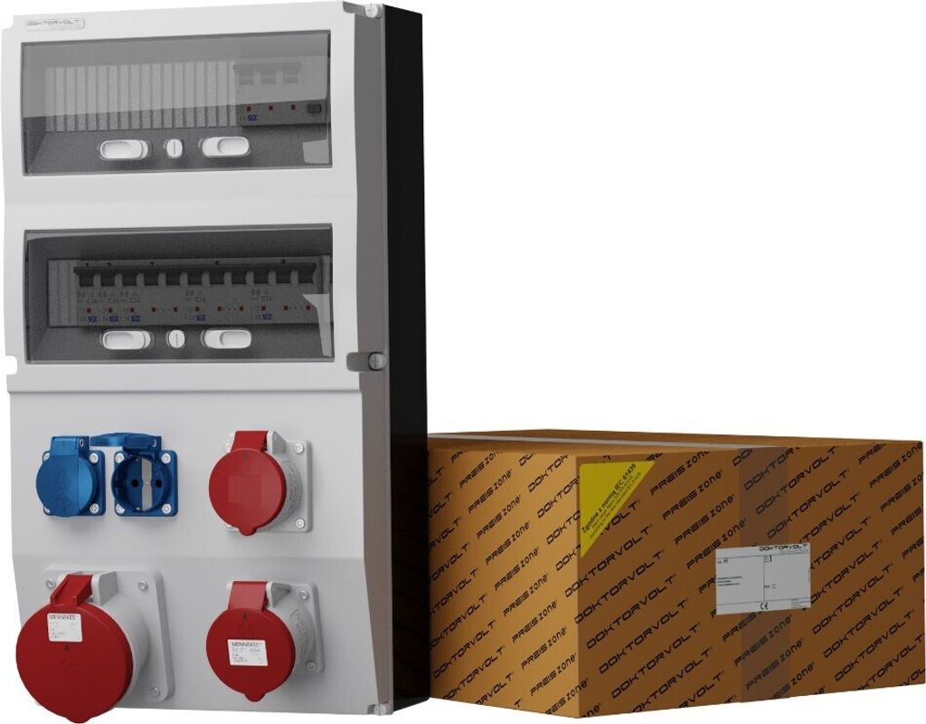 Rozvádzač eXT-S/FI 63A 32A 16A 2x230V Mennekes Doktorvolt® Obrázok produktu 