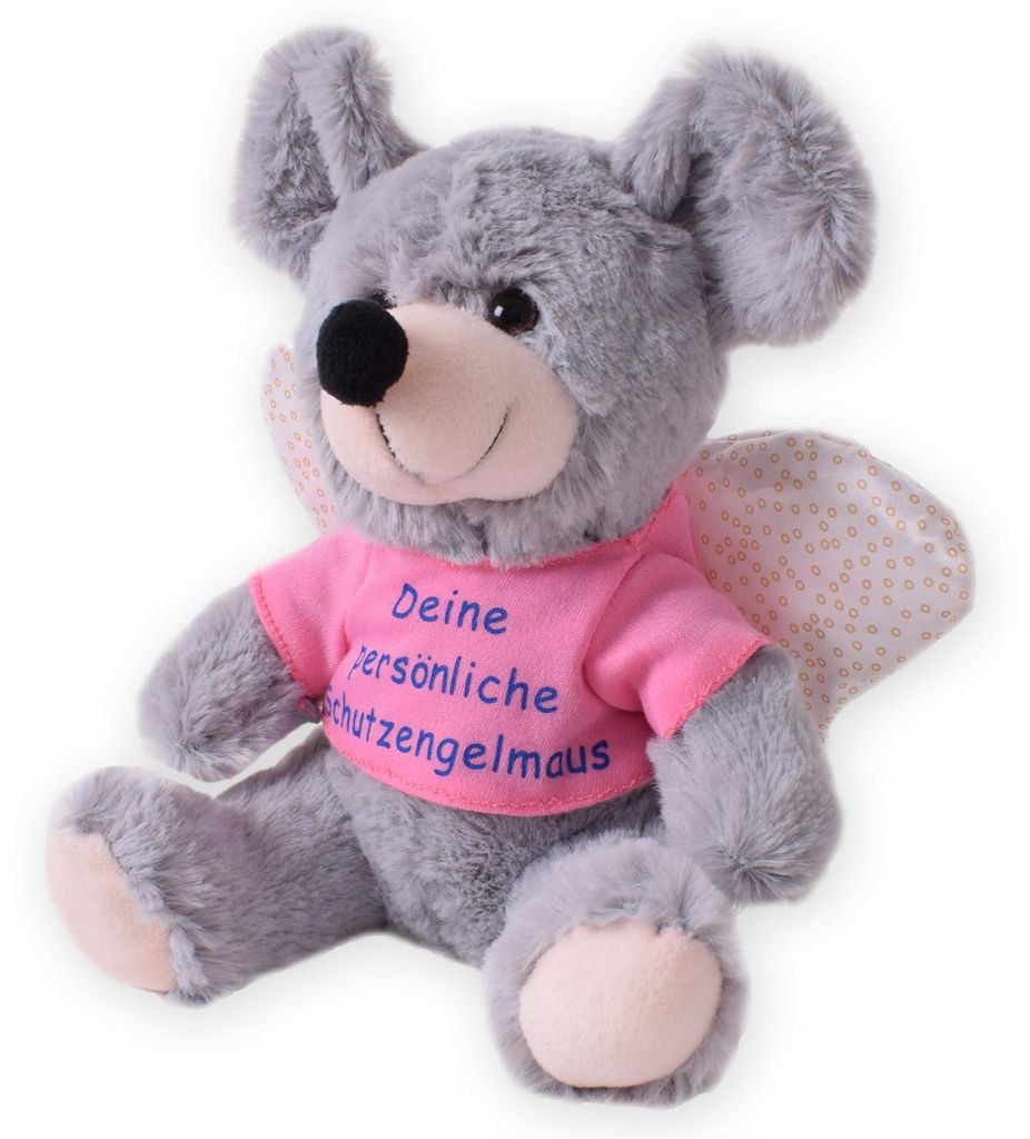 TE-Trend Kuscheltier Maus 25 cm Schutzengel Plüschtier Produktbild 