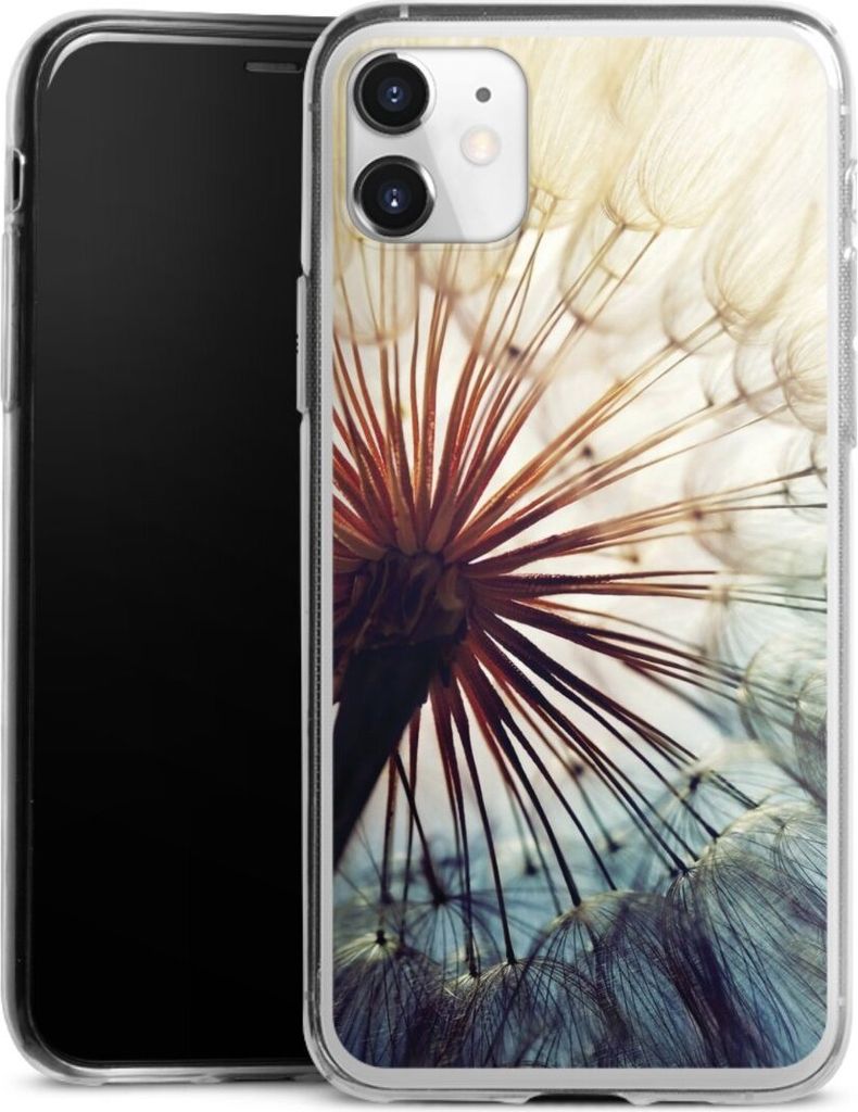 DeinDesign Slim Hülle für Apple iPhone 11 Silikon Case Ultra Dünn Handyhülle Blumen Fotografie Pusteblume