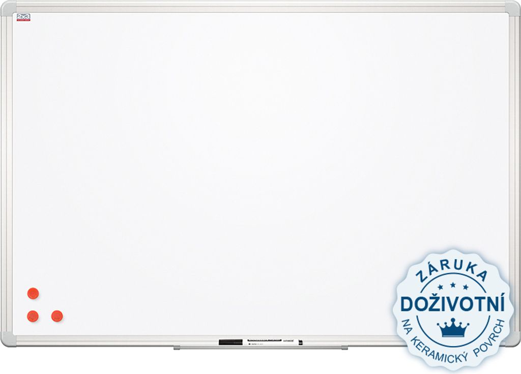 2x3 Magnettafel Ceramic Premium - Keramikoberfläche, Aluminiumrahmen 200x120 cm - P-TSA1220P3