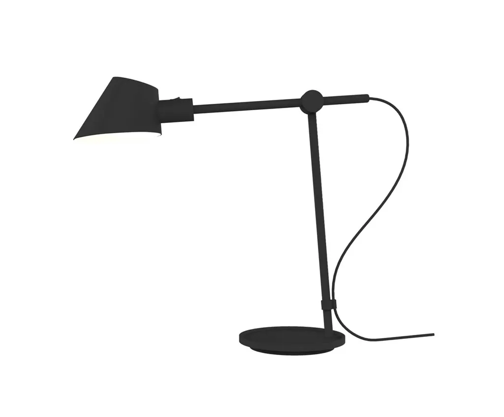 Stay TM Long Lampe de table E27 Noir - Luminaire de bureau design moderne