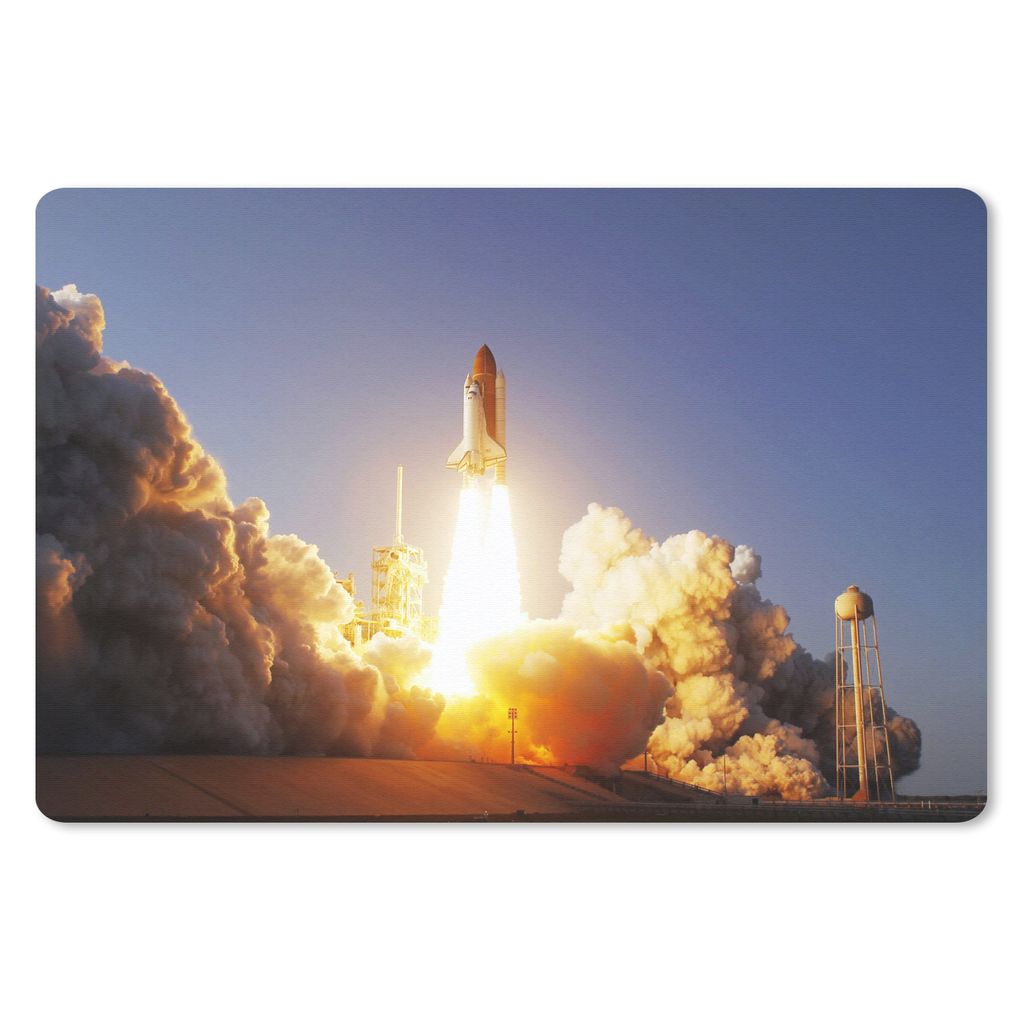 MuchoWow Mauspad Mousepad Space Shuttle - Rakete - NASA 27x18 cm - Mousepads - Maus Mat - Pad - Mausunterlage - Büroartikel - Desk Matten