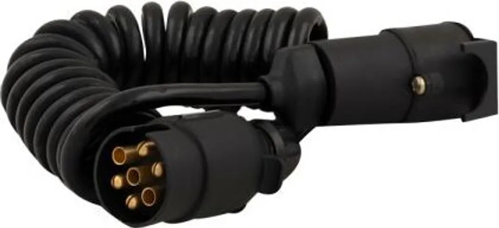 Cavo Spiralato 7 Pin Professionale | Connettori Maschio-Femmina 12V