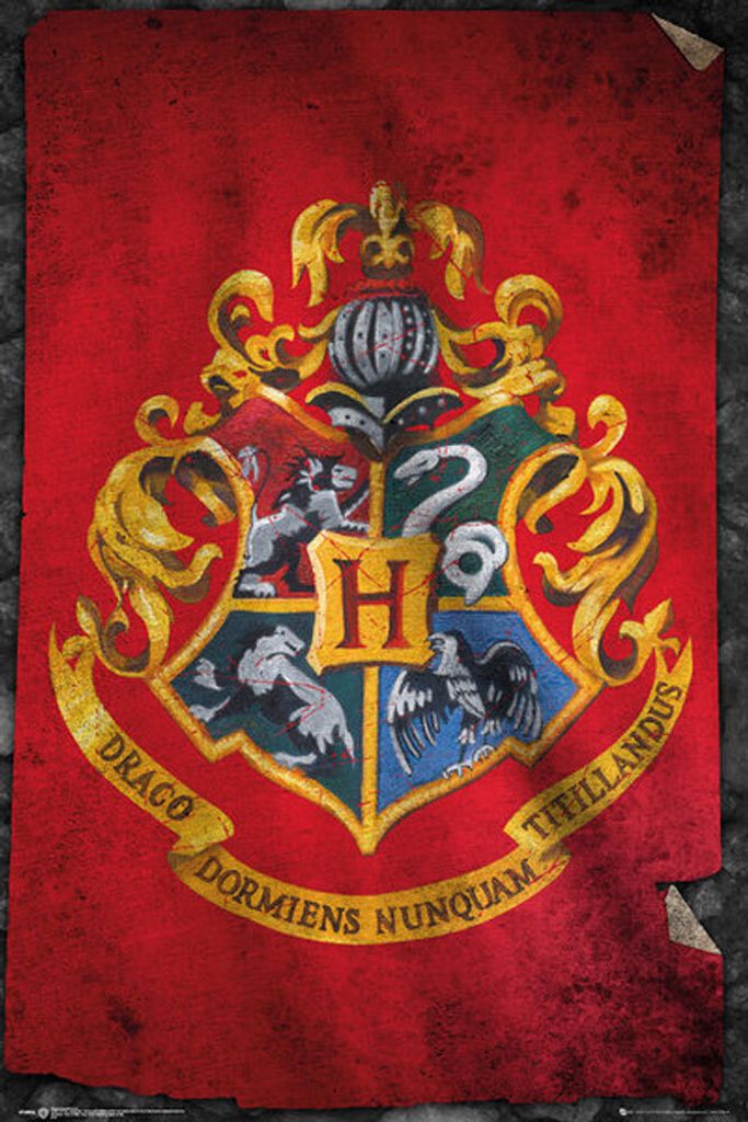 Harry Potter Poster Hogwarts Flag