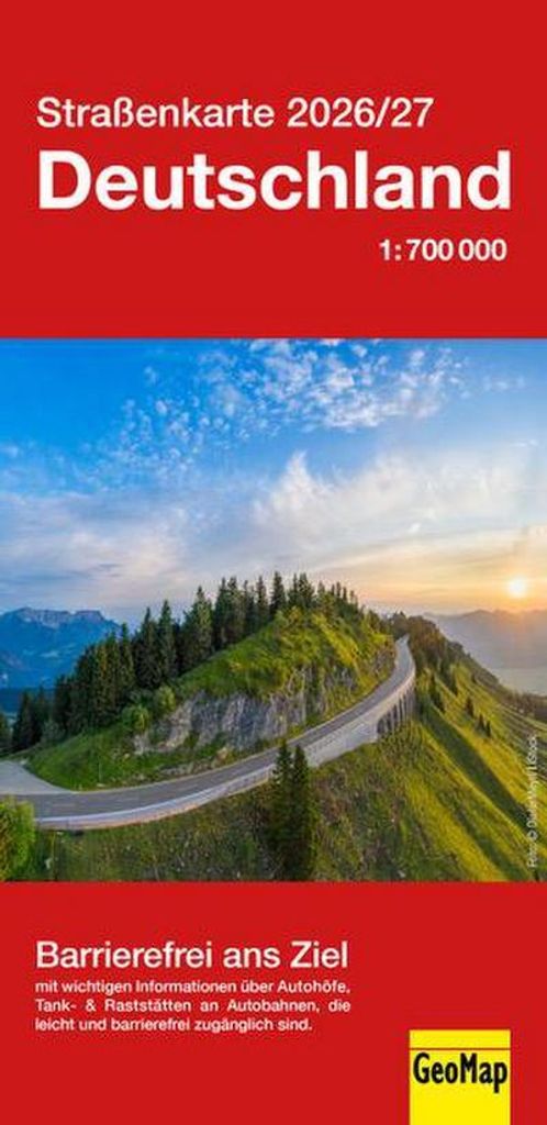 Straßenkarte Deutschland 2026/27