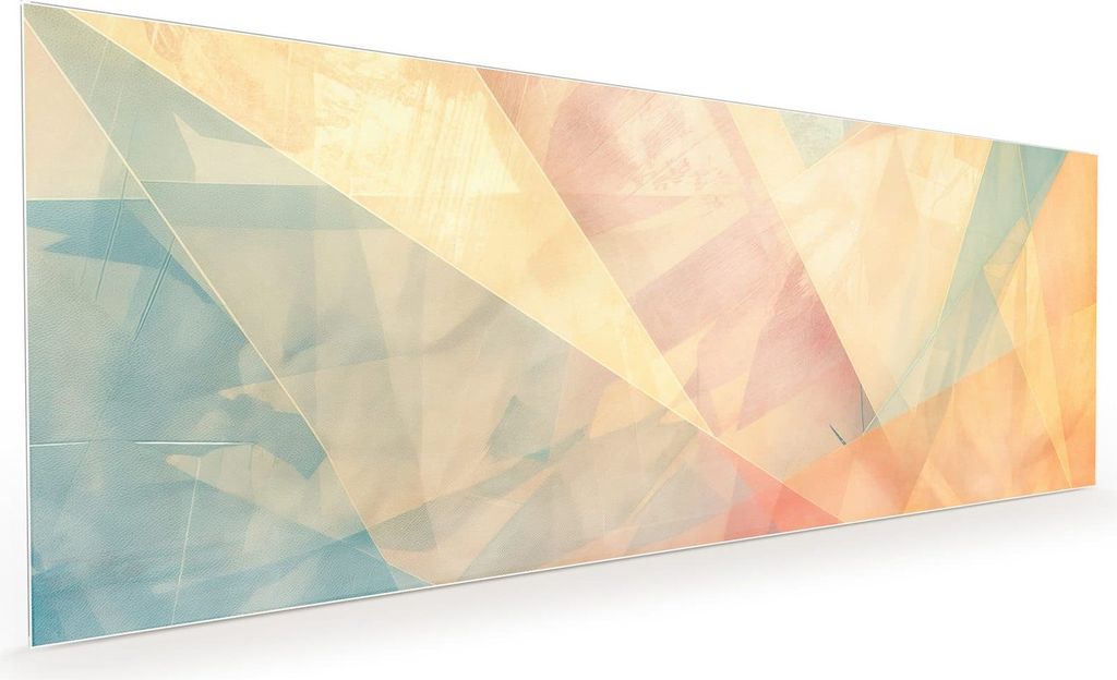 Küchenrückwand Spritzschutz Glas mit Motiv Farbiges Geo Muster 40 x 40 cm