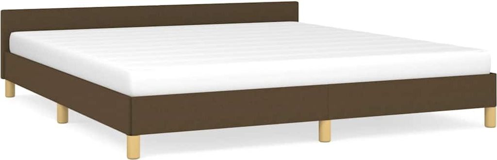 vidaXL Bettgestell ohne Matratze Dunkelbraun 180x200 cm Produktbild 
