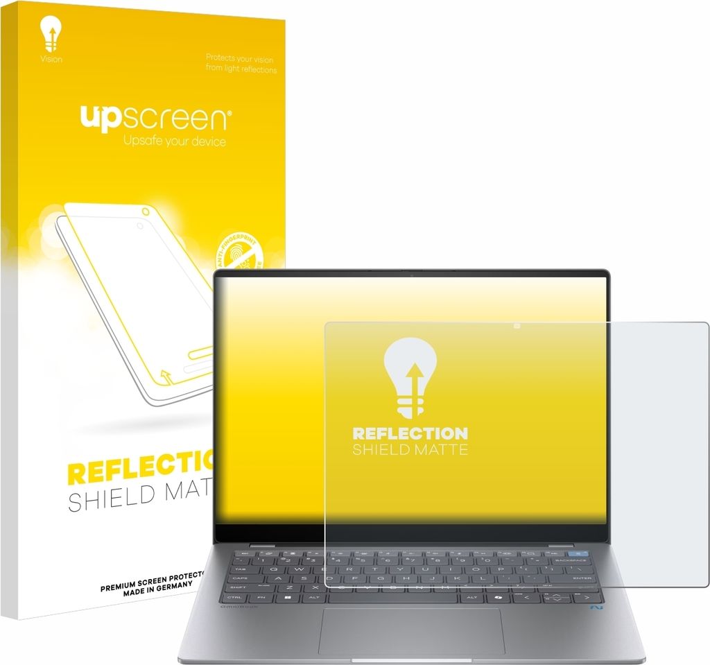 upscreen Schutzfolie für HP OmniBook X AI 14 Displayschutz Displayschutzfolie Folie Matt Entspiegelungsfolie
