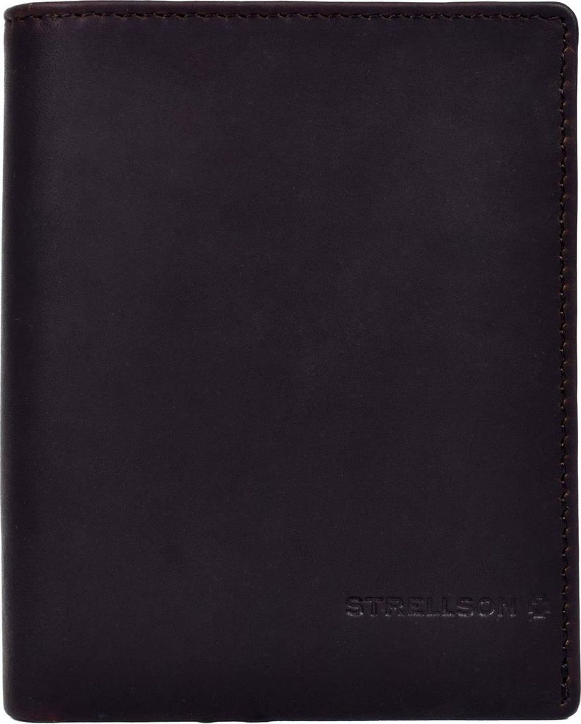 Strellson Herren Geldbörse - Brick Lane Jorge Billfold lv8, 13x10x2cm (HxBxT) Dunkelbraun