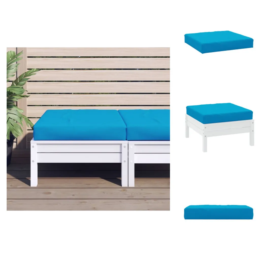 vidaXL Coussin pour palette bleu clair en tissu Oxford - Siège de jardin