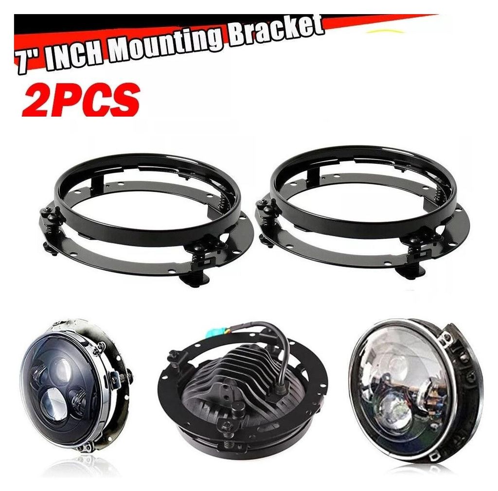 2er-Set Montagehalter für runde Scheinwerfer 7 Zoll (18 cm) für Motorräder und Jeeps