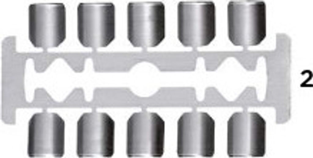 BLAUER BAUERNHOF | Einweghobelklingen. Größe 2. Stück pro Packung 50 (10 x 5)39.440.02 X-BLADE, 1