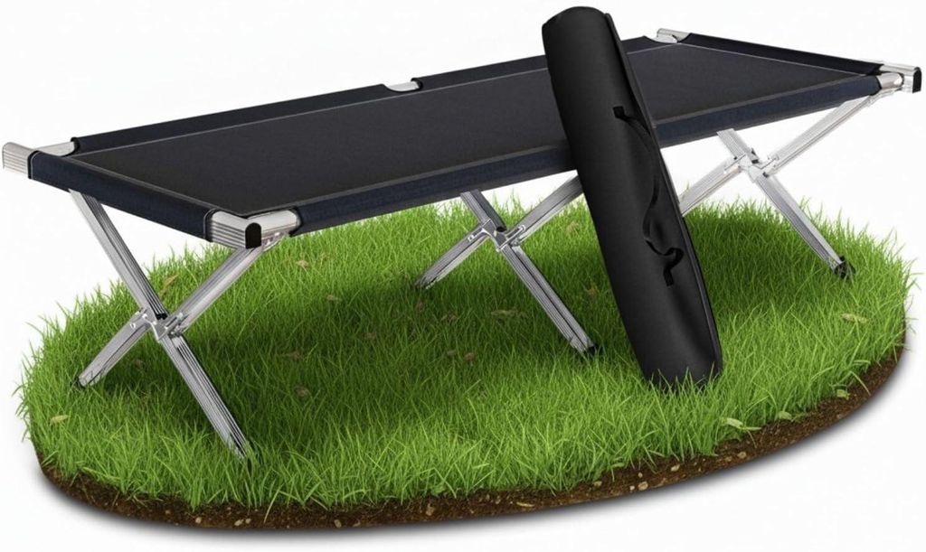 Kronenburg Feldbett XL, Campingbett inkl. Tasche 190 x 64 x Produktbild 