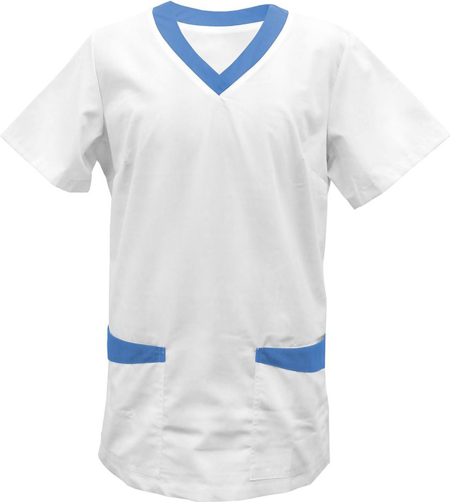 Kasack weiß mit Besatz light blue Gr. 3XL : 3XL : light Produktbild 