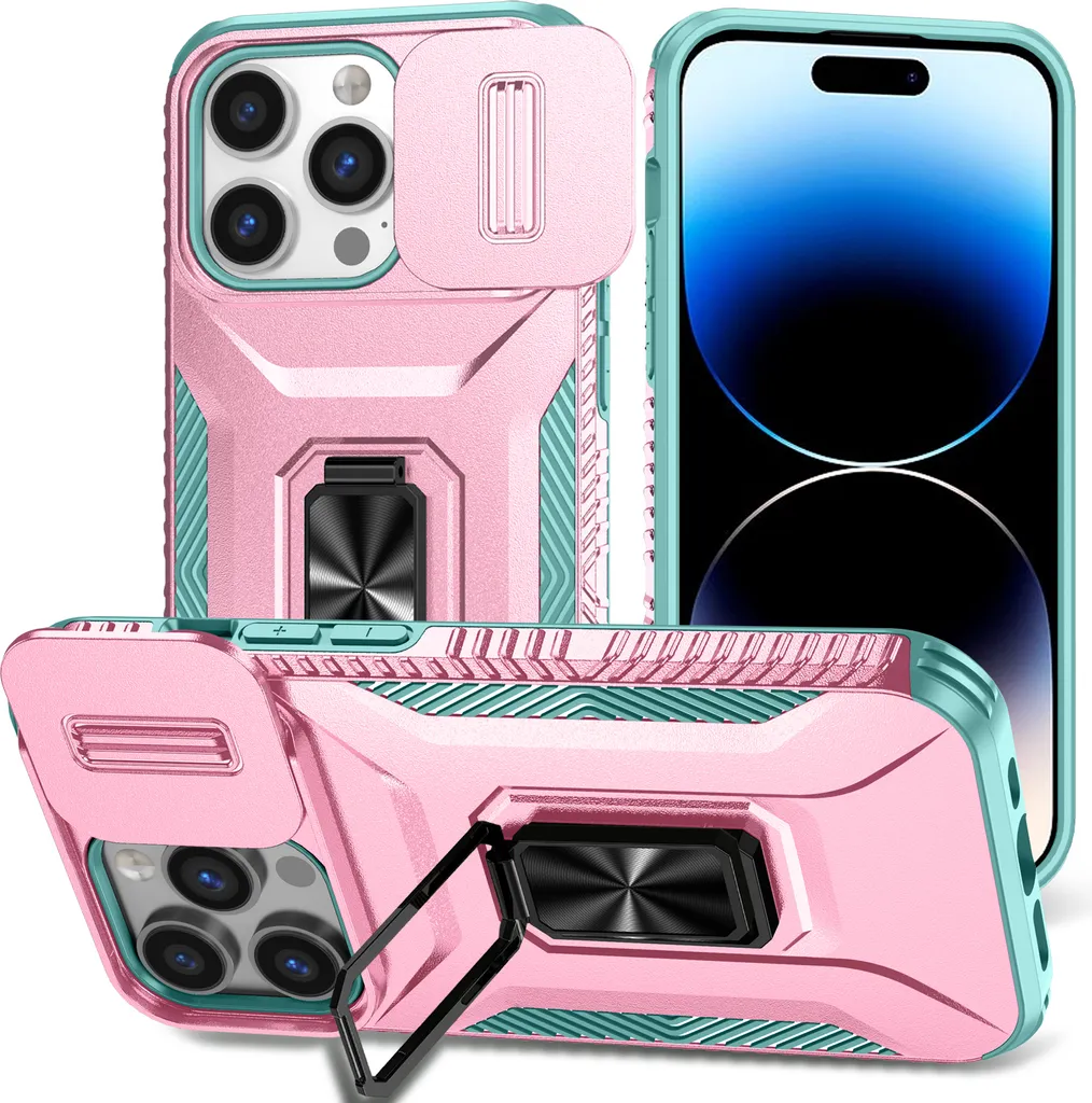 Custodia IPhone 13 Pro Max (6,7'') In Silicone Rosa: Con 3 Pellicole Vetro Temperato E Cordino, Protezione Fotocamera