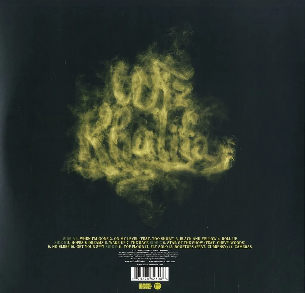 Wiz Khalifa Rolling Papers Double Vinyle Bleu - Pressage Couleur Limité