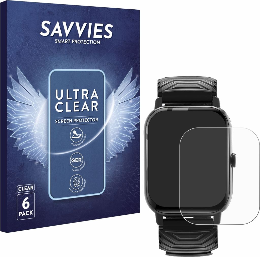 6x Für Ddidbi P66E 1.85" Schutzfolie Savvies Displayschutz Produktbild 