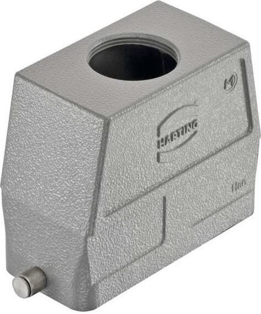 HARTING Han 24B Tüllengehäuse hoch, 1xM40 gerader Kabelabgang, für 1 Bügel (am Unterteil) Verschraubung M40