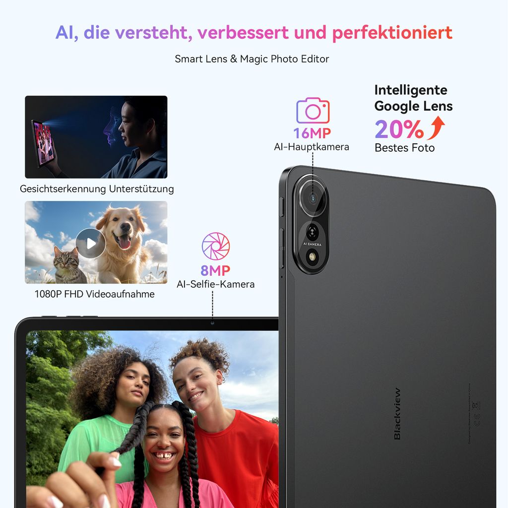 Tablet Blackview Mega2 z systemem Android 15, wyświetlaczem Zdjęcie produktu 5
