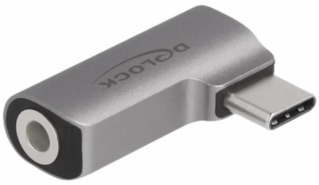 Adaptateur Delock USB-C vers Jack 3.5mm 4 Pin Audio Stéréo et Micro