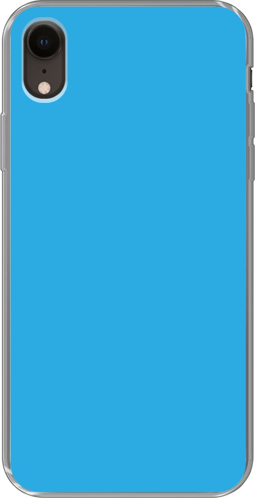 MuchoWow Handyhülle Schutzhülle Hülle für Telefoonhoesje iPhone XR Blau - Licht - Farben Silikon Softcase Handy Hülle - Schutzdeckel