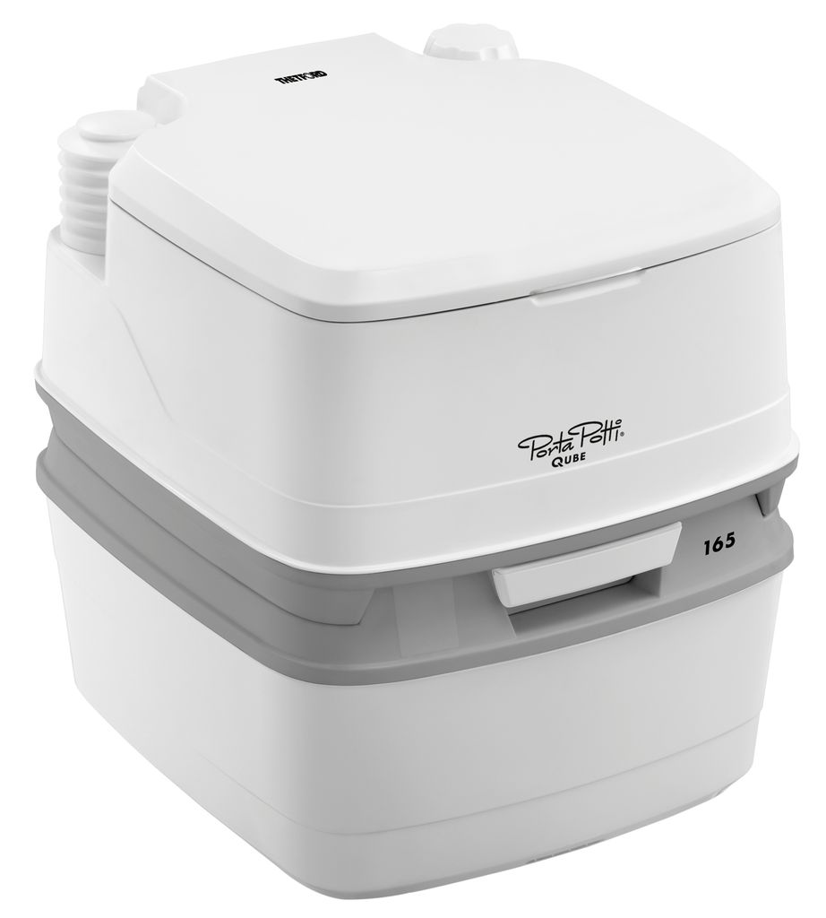 Thetford Porta Potti Qube 165, Länglich, Flur, 21 l, 15 l, Elfenbein, Weiß, 383 mm