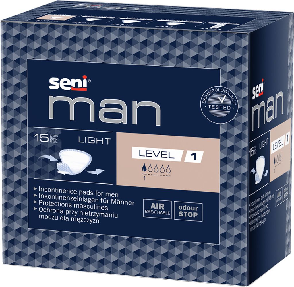 Seni Man, Wkadki anatomiczne Light Level 1, 15 sztuk Zdjęcie produktu 