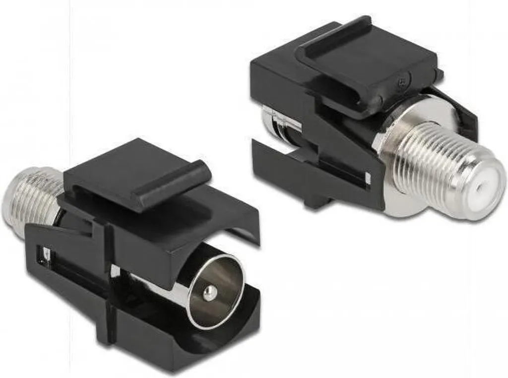 Modulo Keystone IEC Maschio a Presa F 75 Ohm Nero | Shop Online