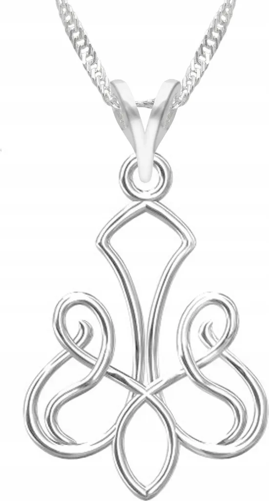 Treasure Bay Collana da donna con ciondolo in argento da 3,5 cm, Ohm, OM, collana con ciondolo a catena, collana con ciondolo yoga, Argento sterling