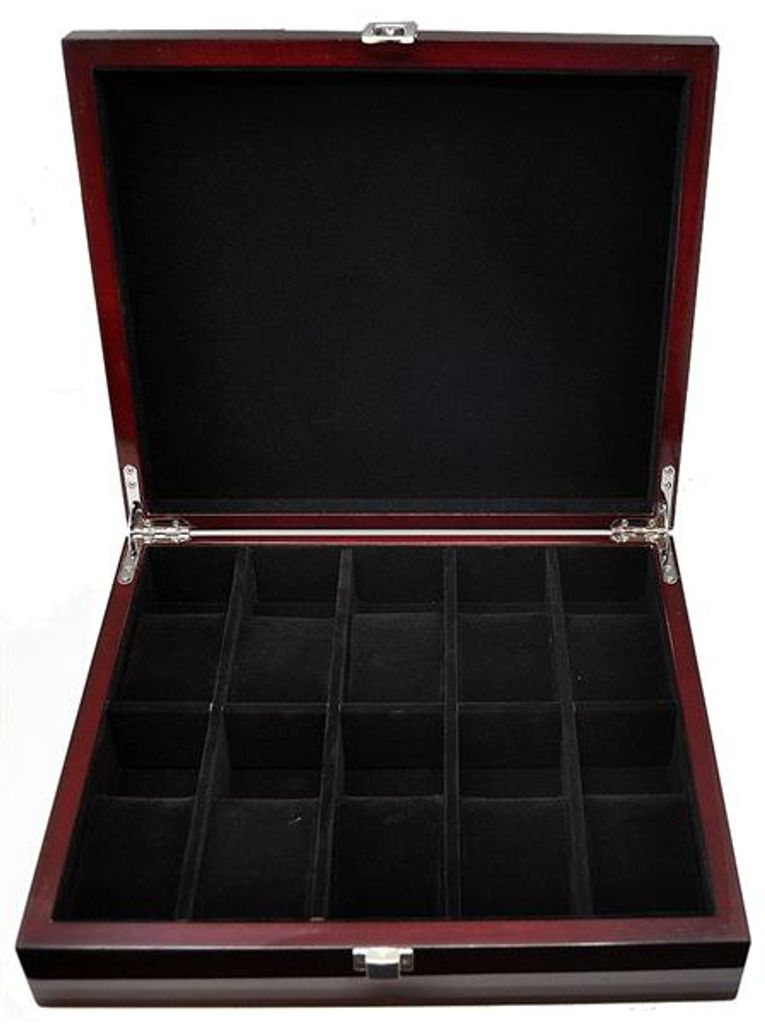 Sammelbox für 10 Uhren Aufbewahrungsbox Ambonia Uhrenbox 8-fach lackiert NEU 