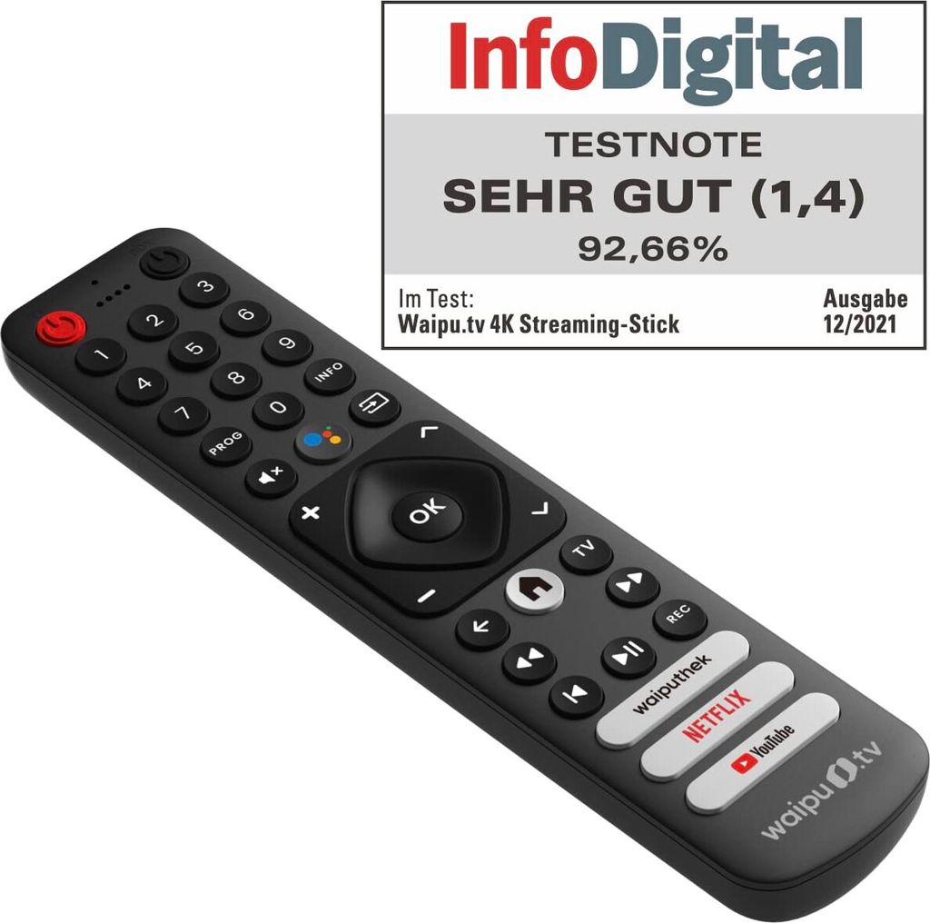 waipu.tv 4K Stick | Inkl. Fernbedienung mit Produktbild 4