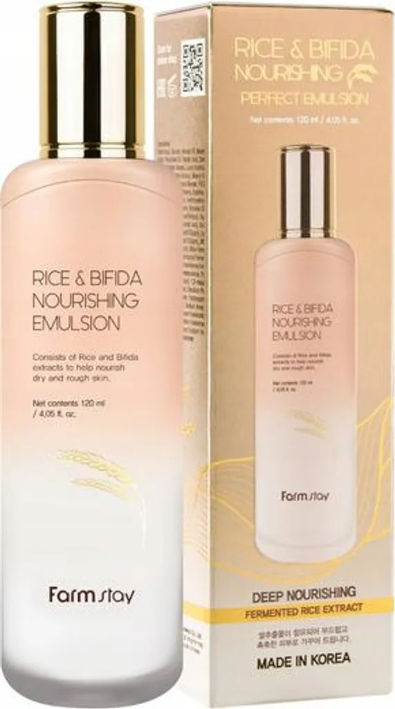 FarmStay Riso & Bifida Emulsione 120ml - Il Segreto della Glass Skin