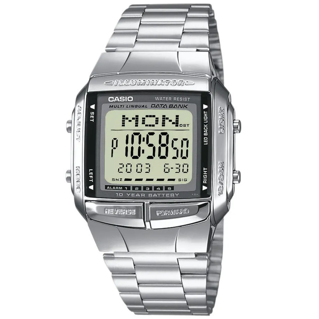 Casio DB-360N-1AEF Montre Data Bank 30 avec Pile Autonomie 10 Ans