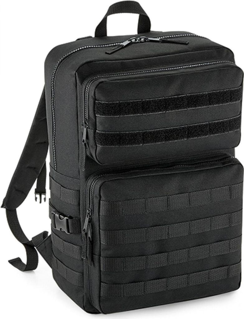 BagBase BG848 | MOLLE Tactical Backpack, 30 x 45 x 22 cm - Farbe: Black - Größe: 30 x 45 x 22 cm