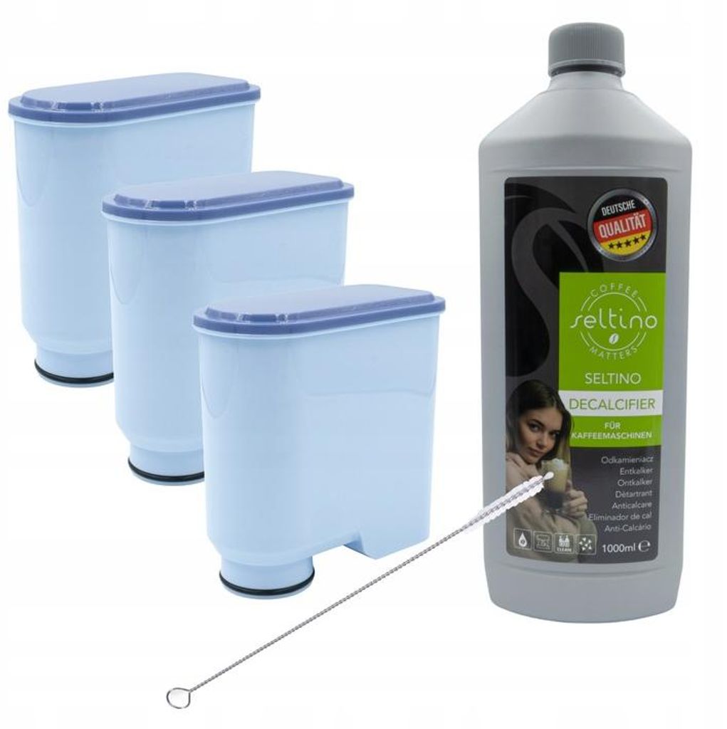 3x Filter für SAECO PHILIPS Entkalker 1000 ml