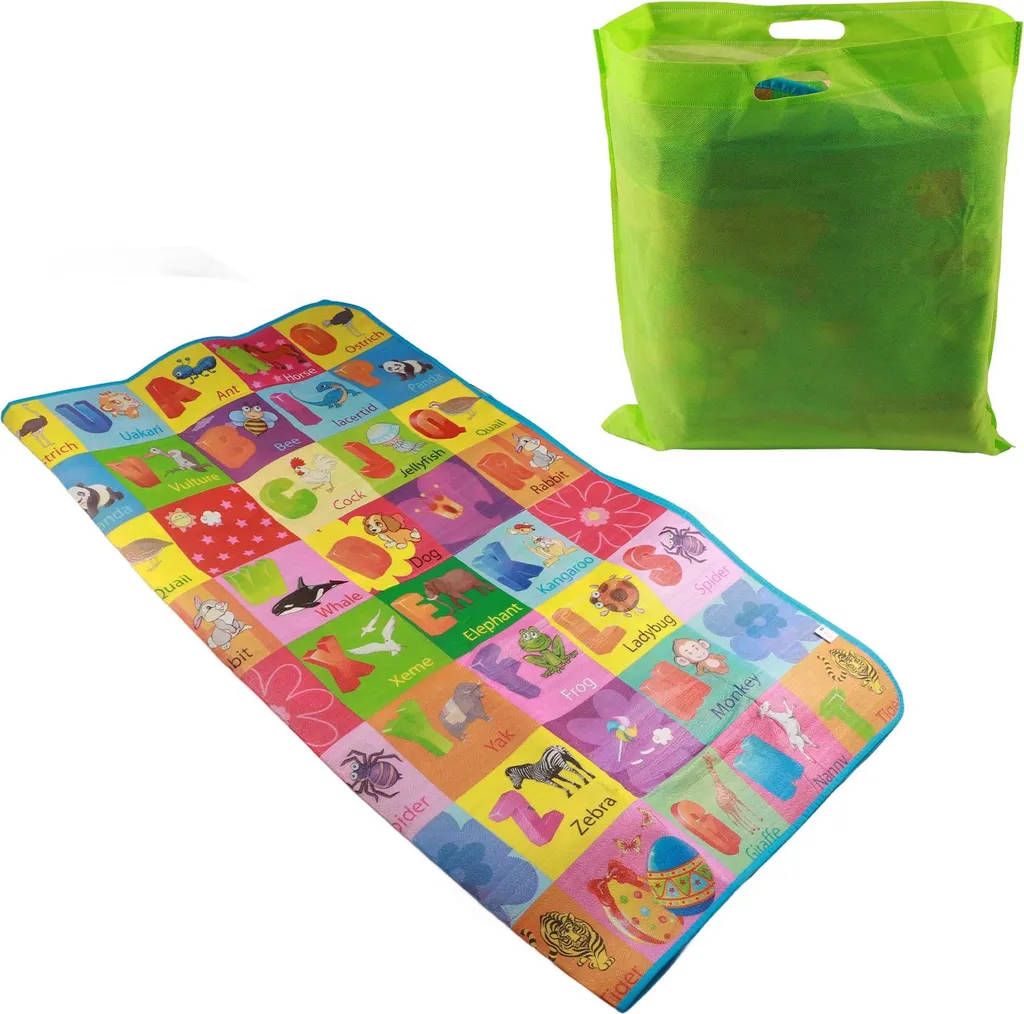 Tapis de sol bébé réversible en mousse imperméable et lavable