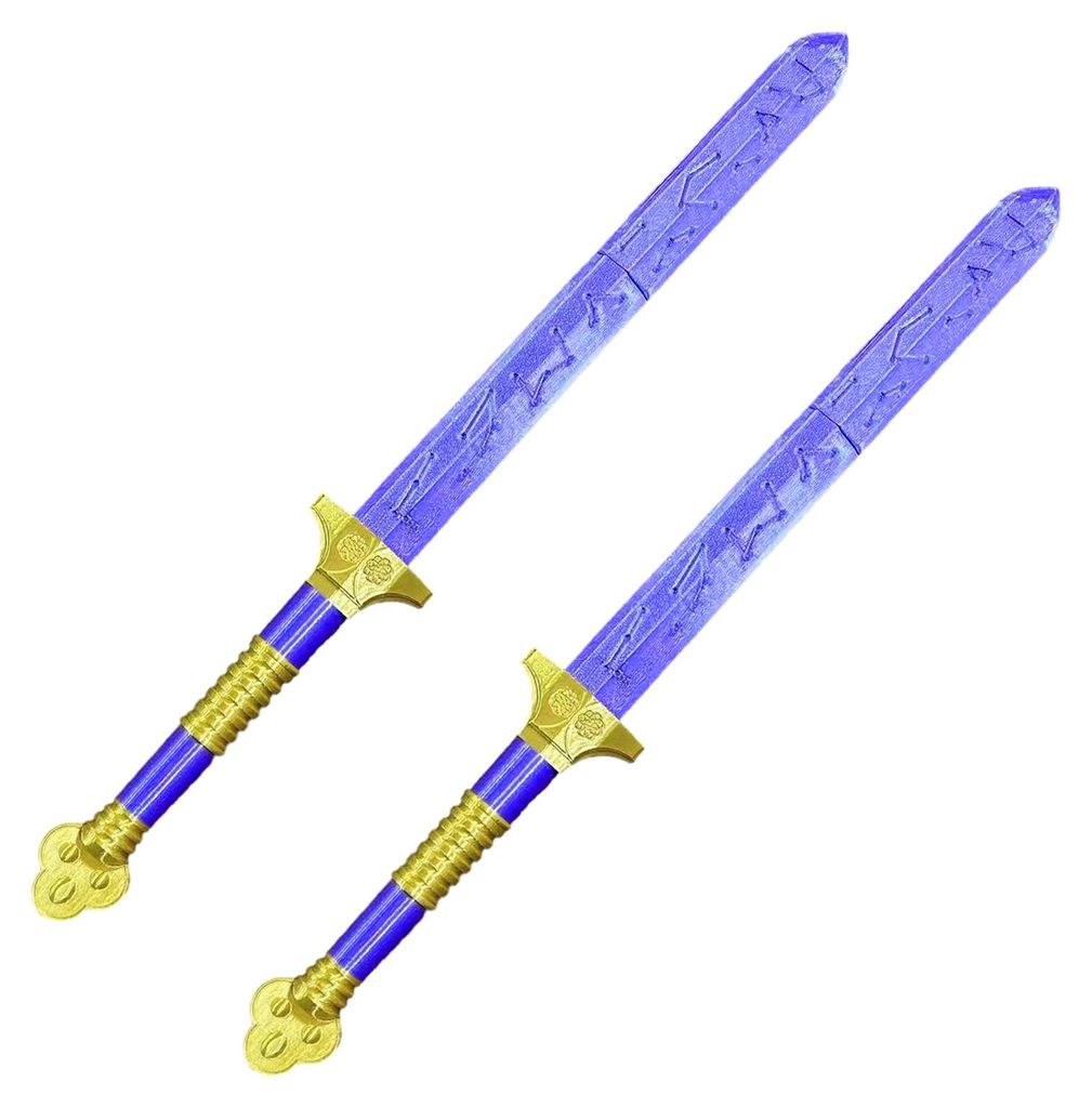 Anime-Waffen-Kostüm, 3D-gedruckte 47 cm lange lila Waffe, Cosplay-Requisite für Halloween-Kostüme, Accessoire, Geschenk für Fans und Sammler