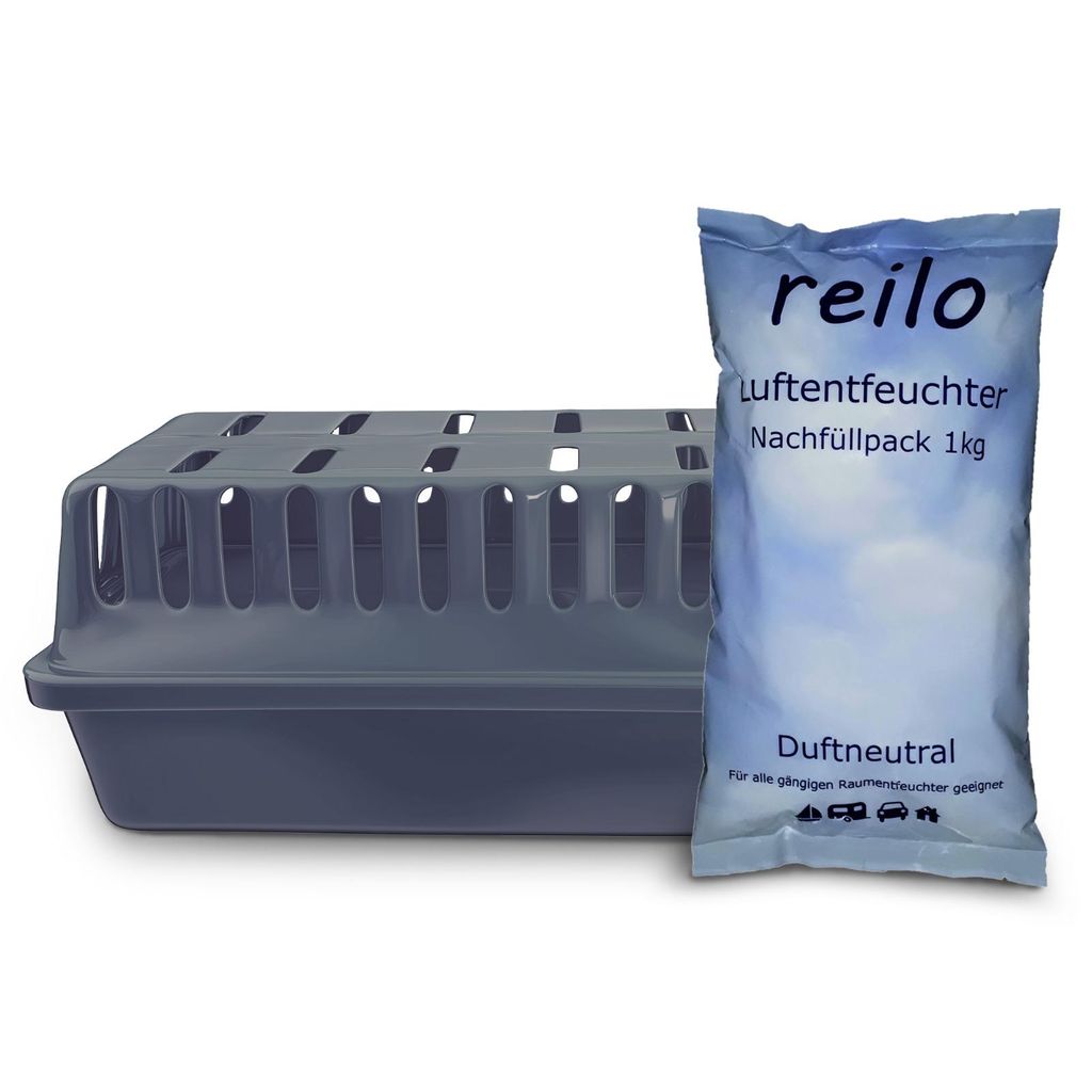 reilo XXL Raumentfeuchter Set: 2x Box gt + 10x 1kg reilo Produktbild 